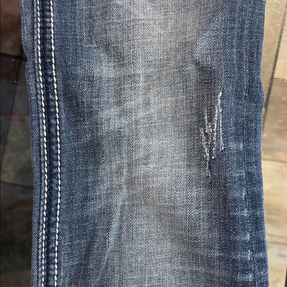 Women’s Rock Revival jeans, size 27, bootcut, stretch denim, factory distressed - Picture 9 of 9